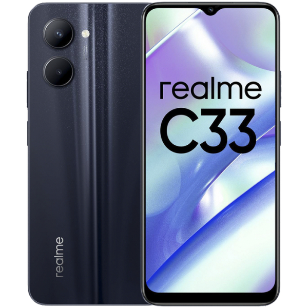 Купить Смартфон realme C33 4/128 ГБ, черный